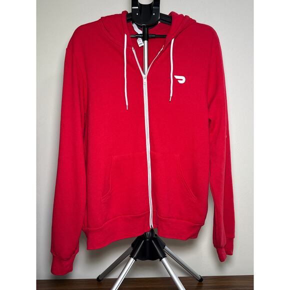 DoorDash Full Zip Hoodie Sweatshirt Jacket, Size Large - Picture 1 of 6